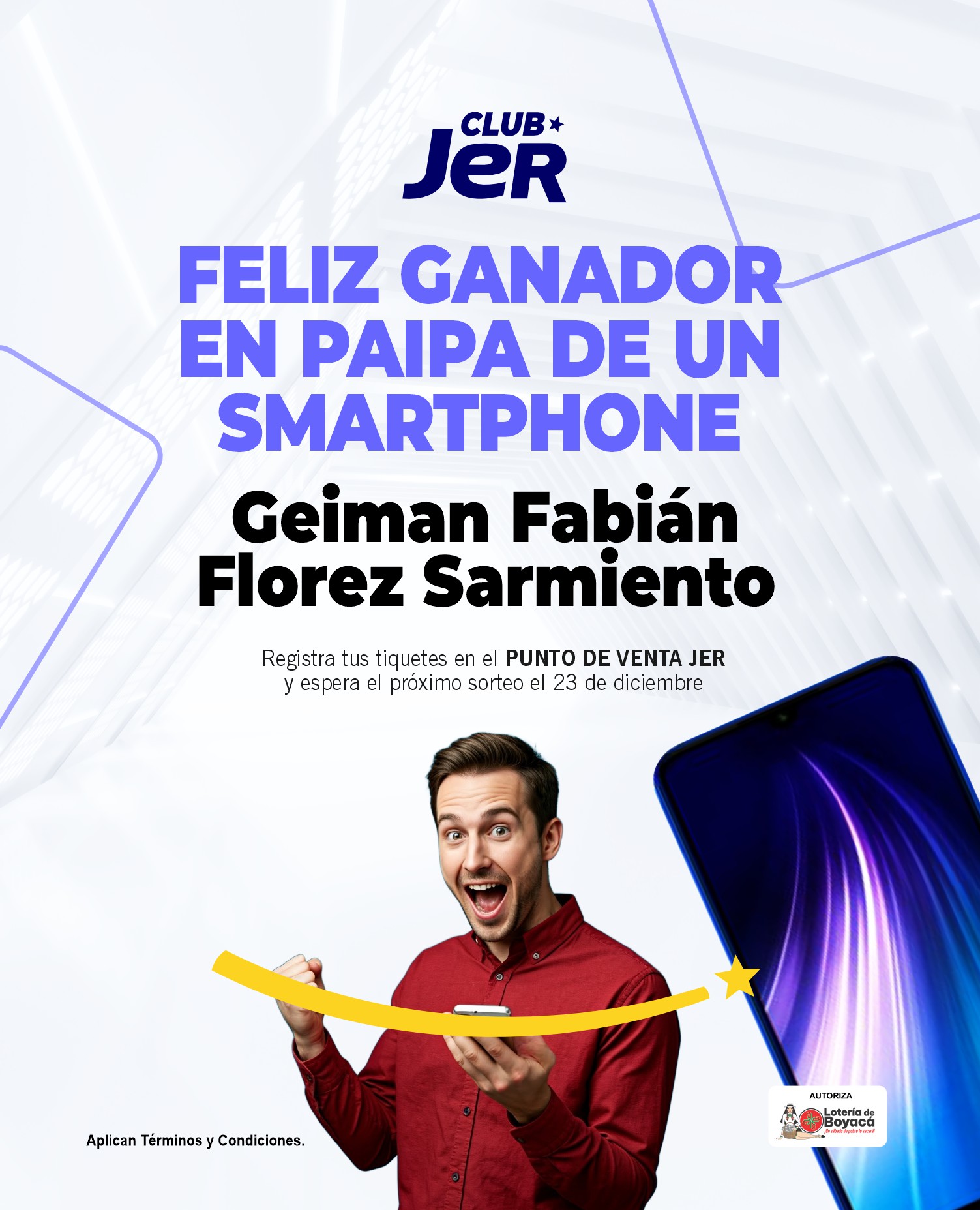 sortero smarth phone ganador